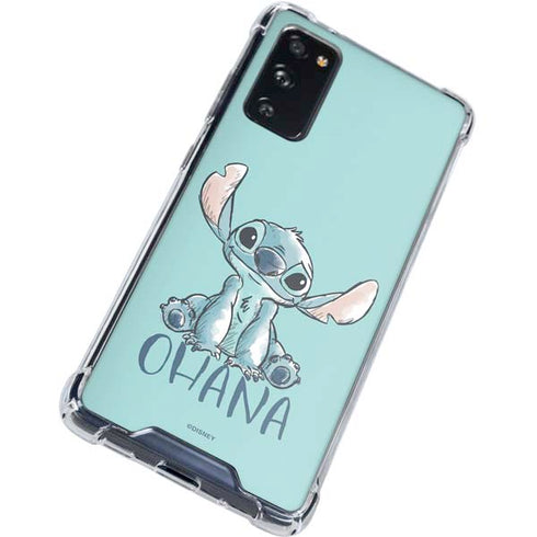 Disney Lilo and Stitch Ohana Galaxy S20 FE Clear Case